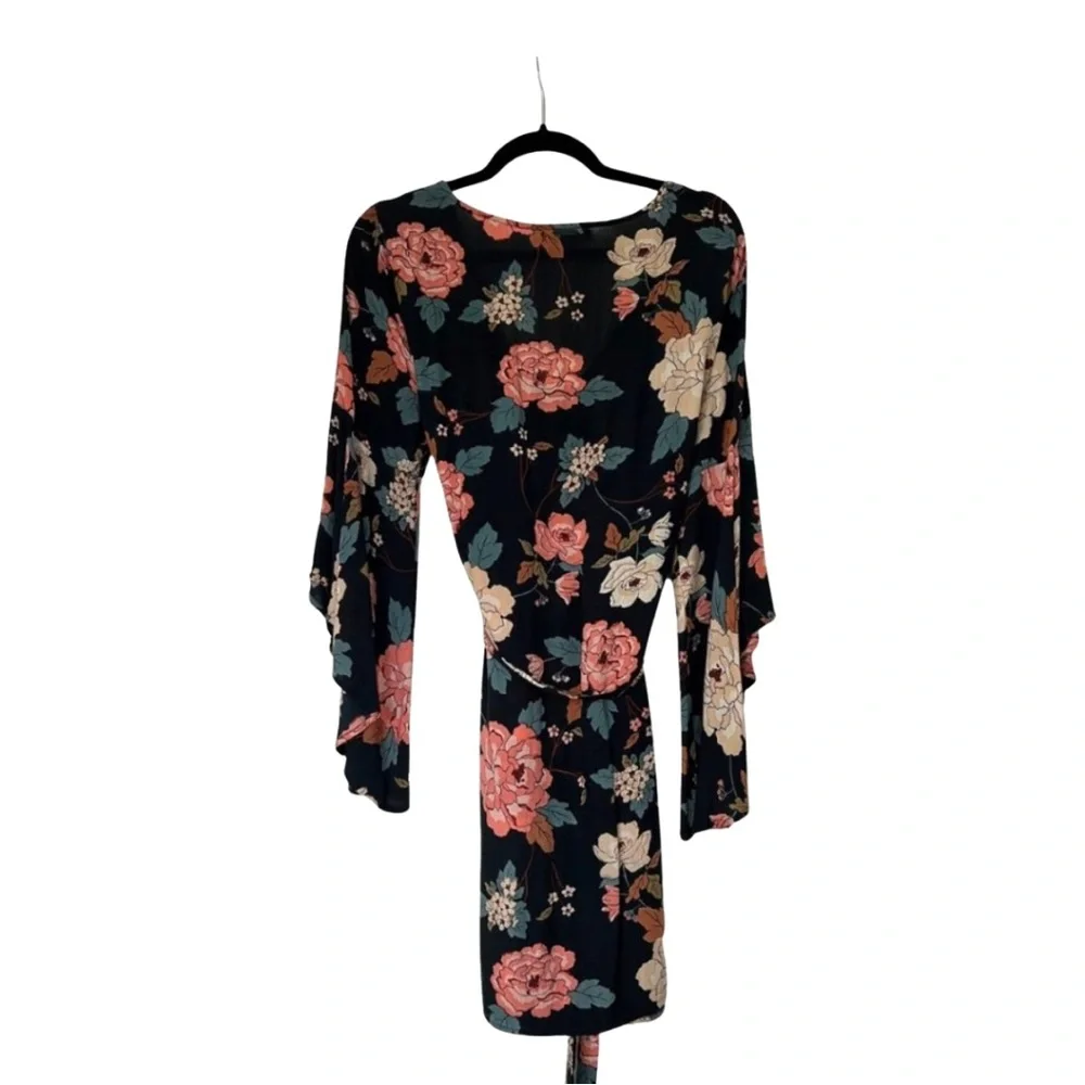 Billabong Always Love Floral Long Sleeve Dress, Size S - Picture 5 of 7
